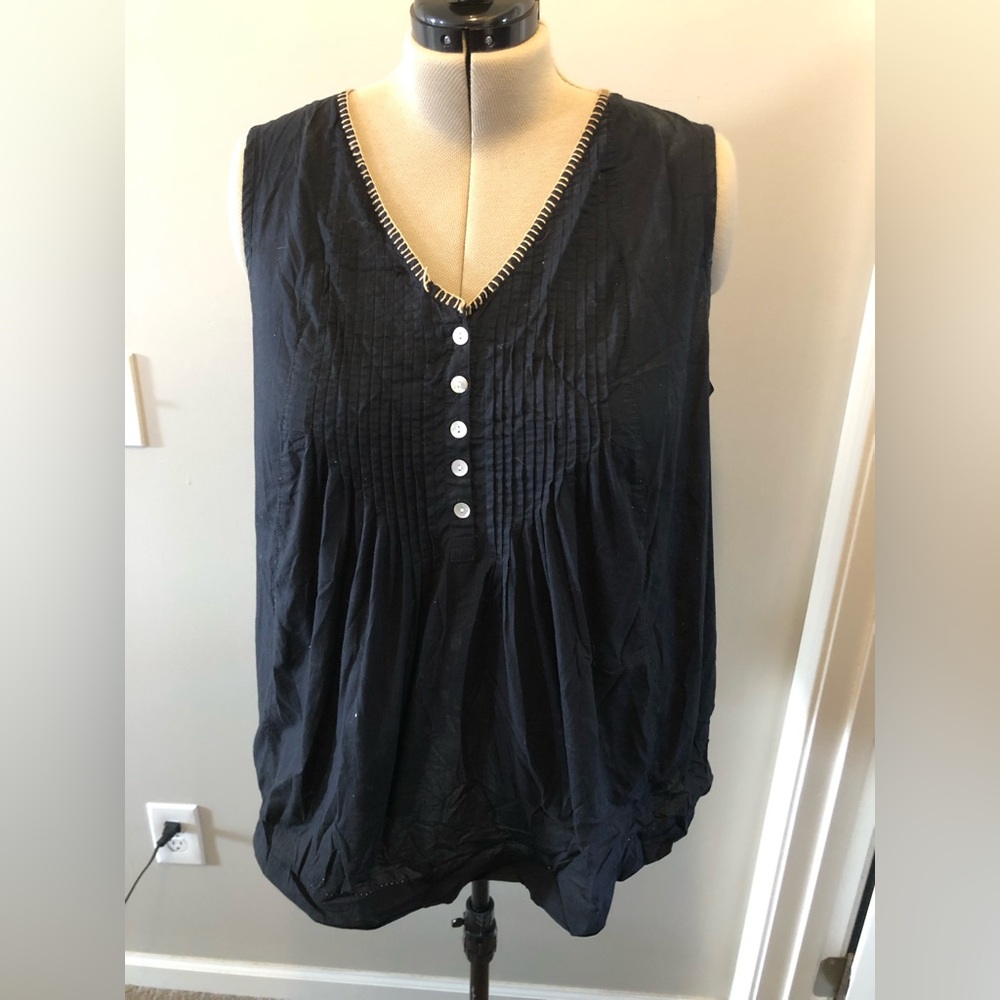 Avenue Pleated Tank Top